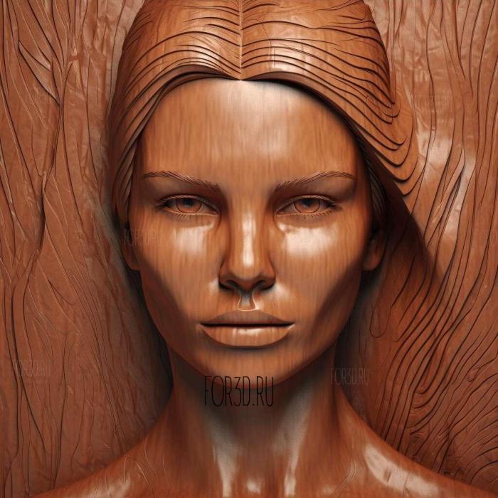 Adriana Lima 2 stl model for CNC